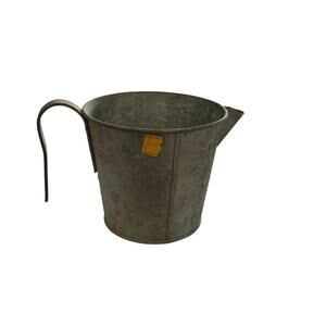 Cubasa Galvanized Tin Pitcher Vase Utensil Holder Rustic Farmhouse #4